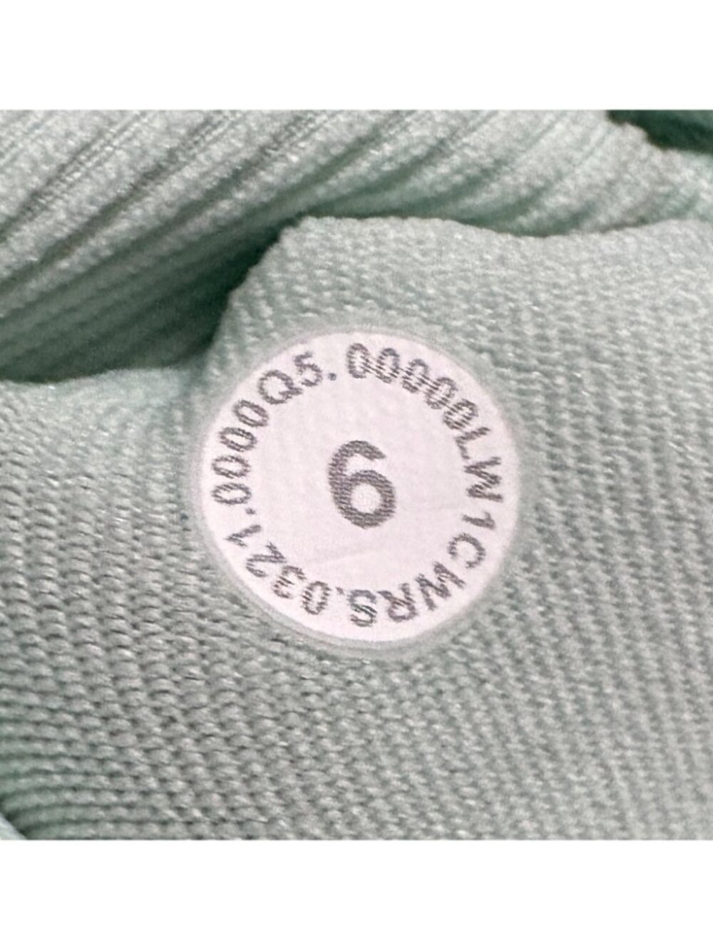 NWOT New Lululemon Ebb To Street Yoga Bodysuit Light Support Delicate Mint 6 B/C - Picture 7 of 8